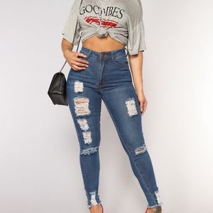 🚩 Fashion Nova Denim Ankle Jeans